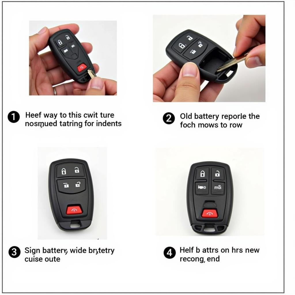 Replacing the battery in a Ford Transit Connect key fob