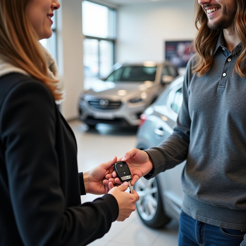 Getting a Replacement Car Key Fob at a Dealership.