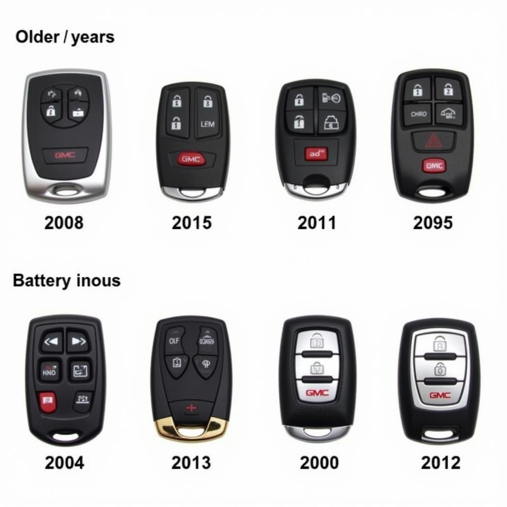 GMC Yukon Key Fob Types