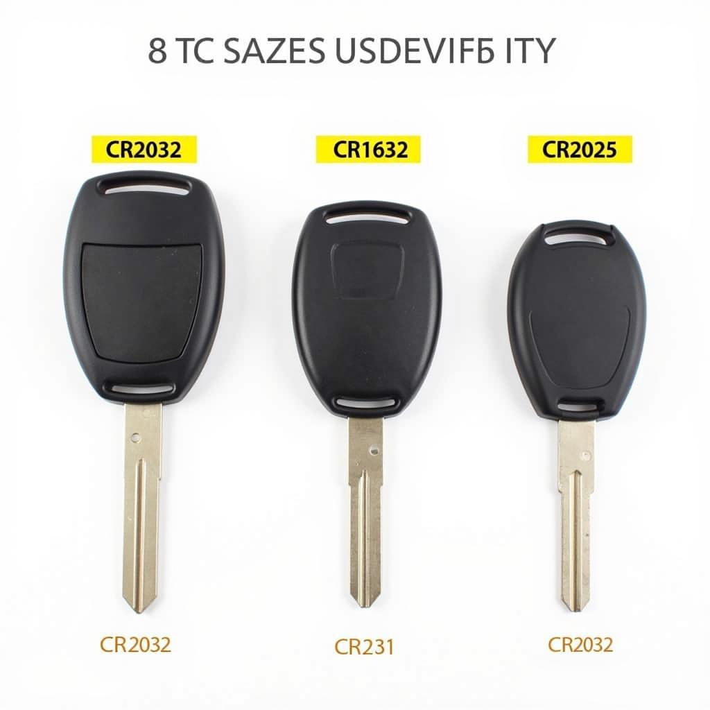 Common Honda Key Fob Battery Types CR2032 CR1632 CR2025