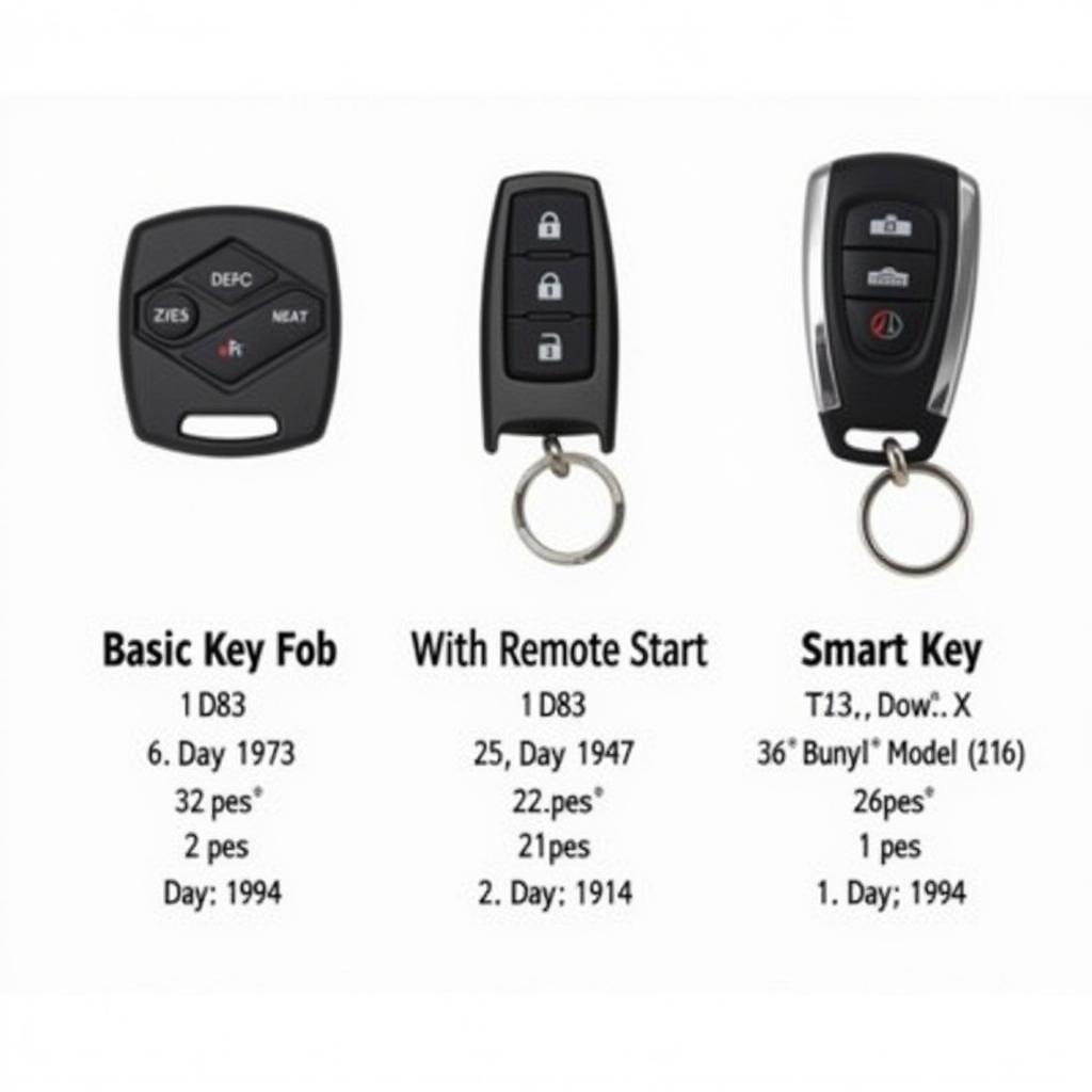 Different Types of Honda Odyssey Key Fobs