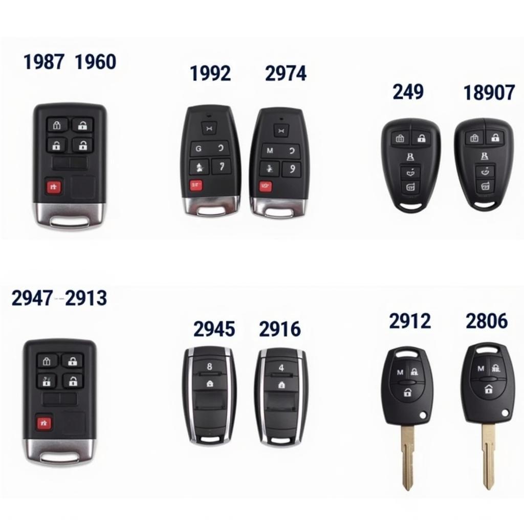 Different Honda Odyssey Key Fobs and Models