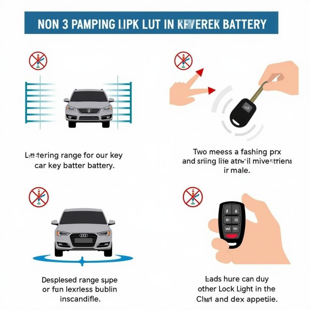 Infiniti FX35 Key Fob Low Battery Signs