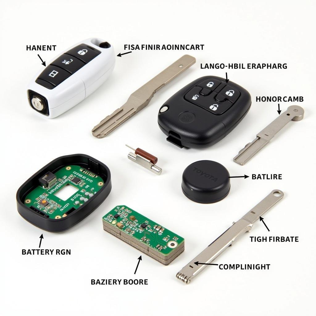 Internal Circuitry of a 2004 Toyota Avalon Key Fob