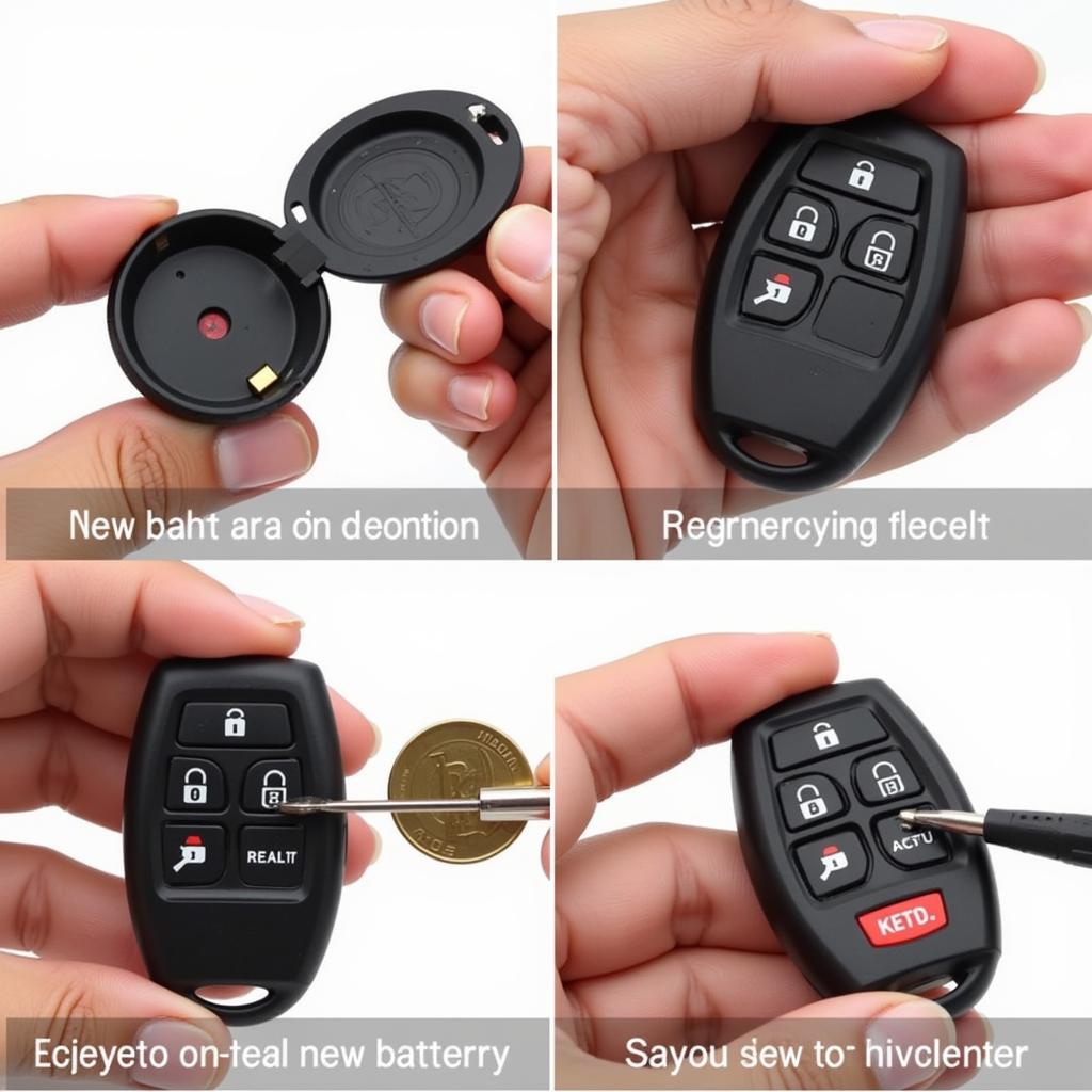 Replacing the battery in a Jaguar XF key fob