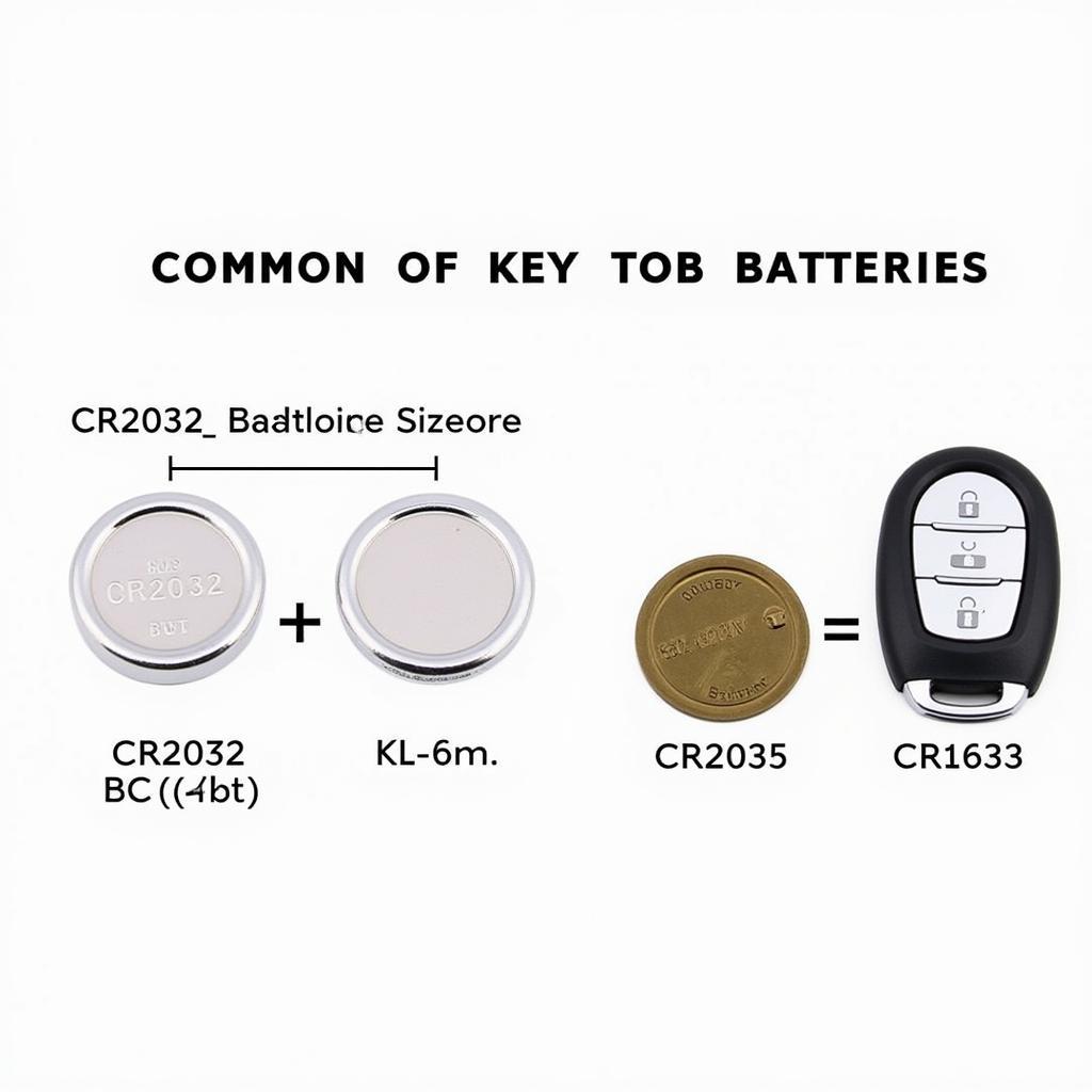 Common Key Fob Battery Types