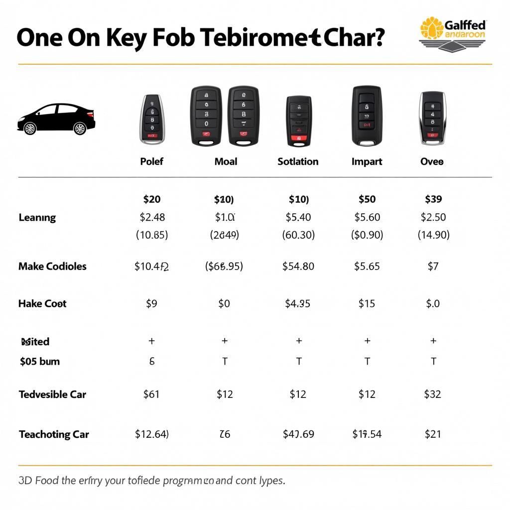 Key Fob Replacement Cost Factors: Make, Model, and Programming