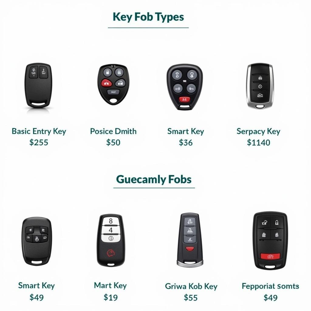 Different Key Fob Types and Their Associated Costs