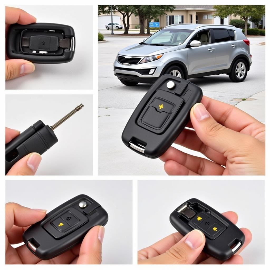 Replacing the battery in a 2011 Kia Sportage key fob