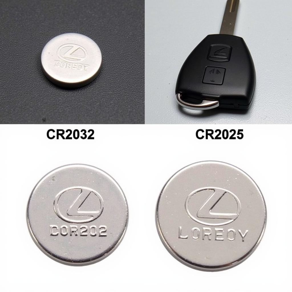 Lexus Key Fob Battery Types - CR2032 and CR2025