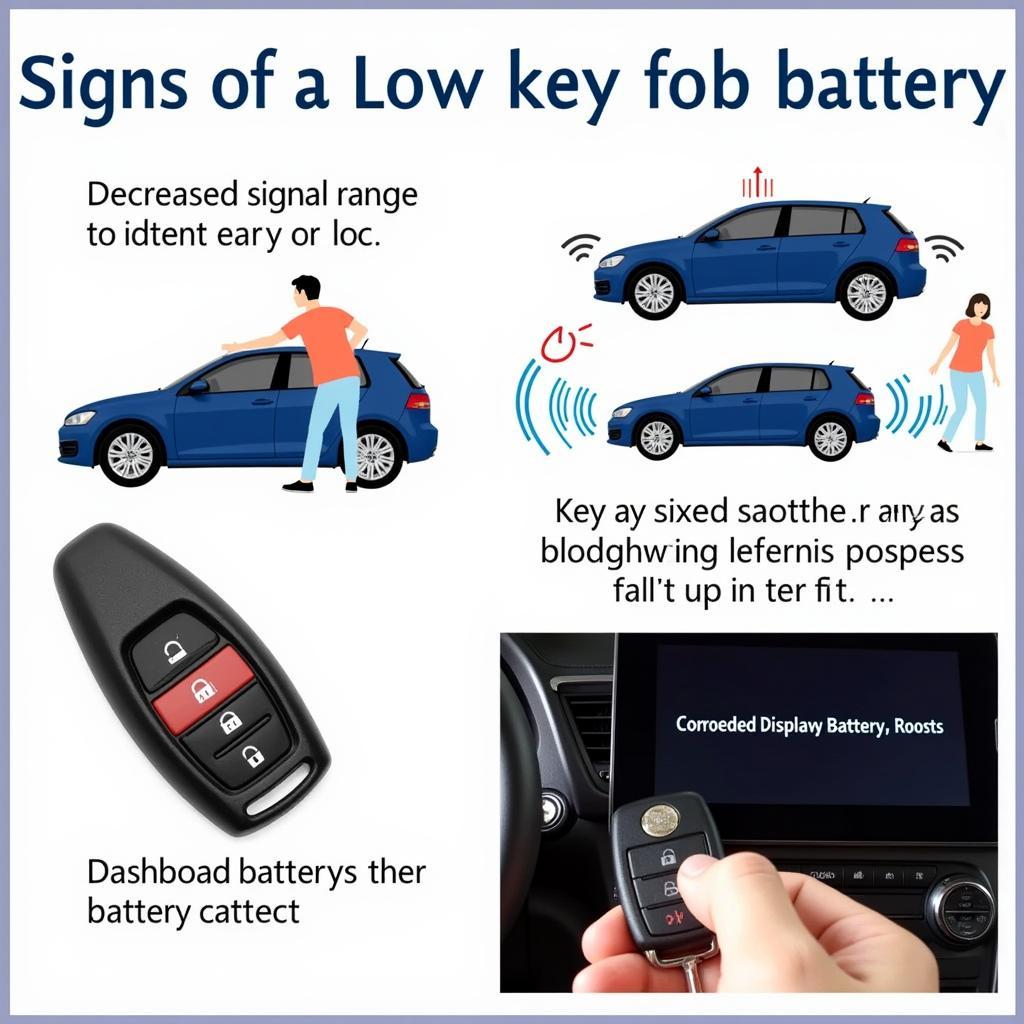 Lexus LS460 Key Fob Low Battery Signs