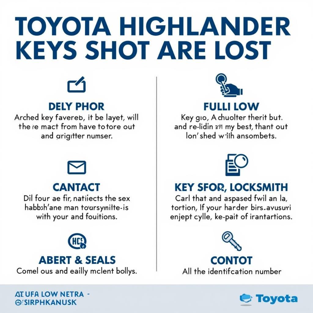 Lost Toyota Highlander Keys - What to Do