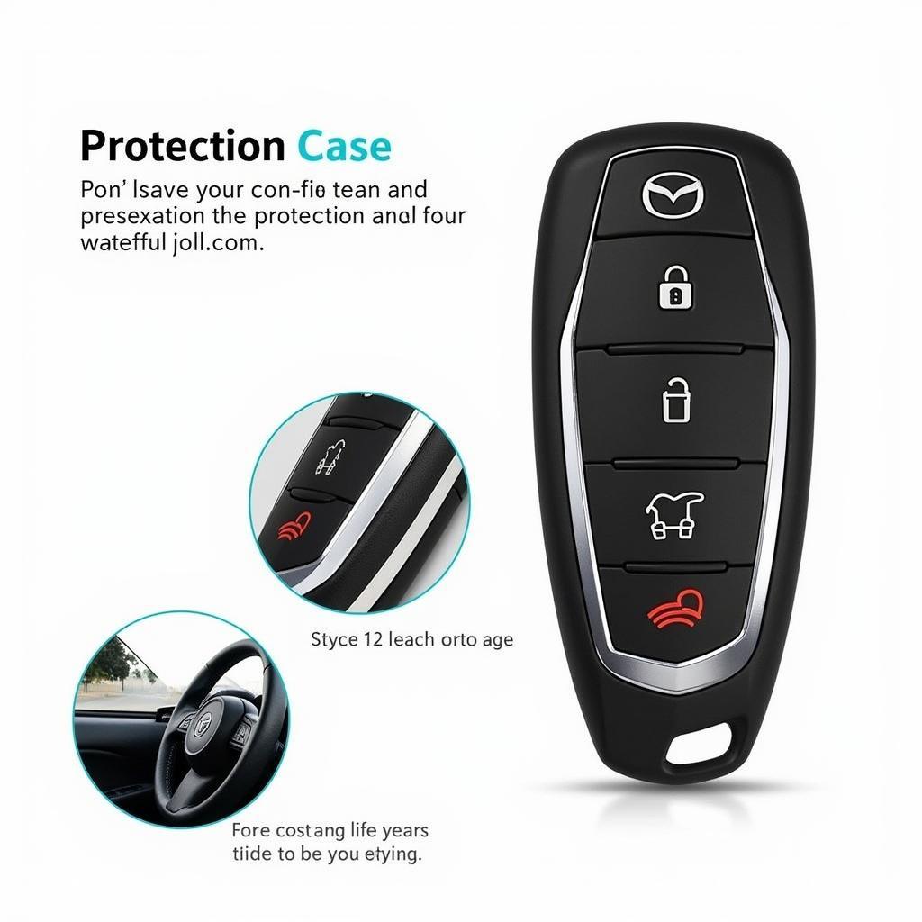 Mazda 3 Key Fob in a Protective Case