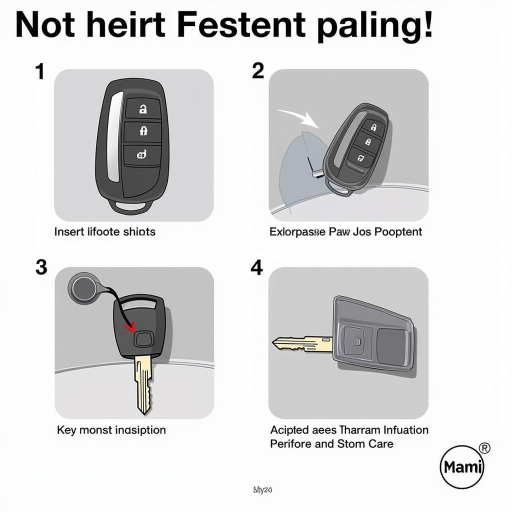 Inserting Key into Nissan Altima Ignition