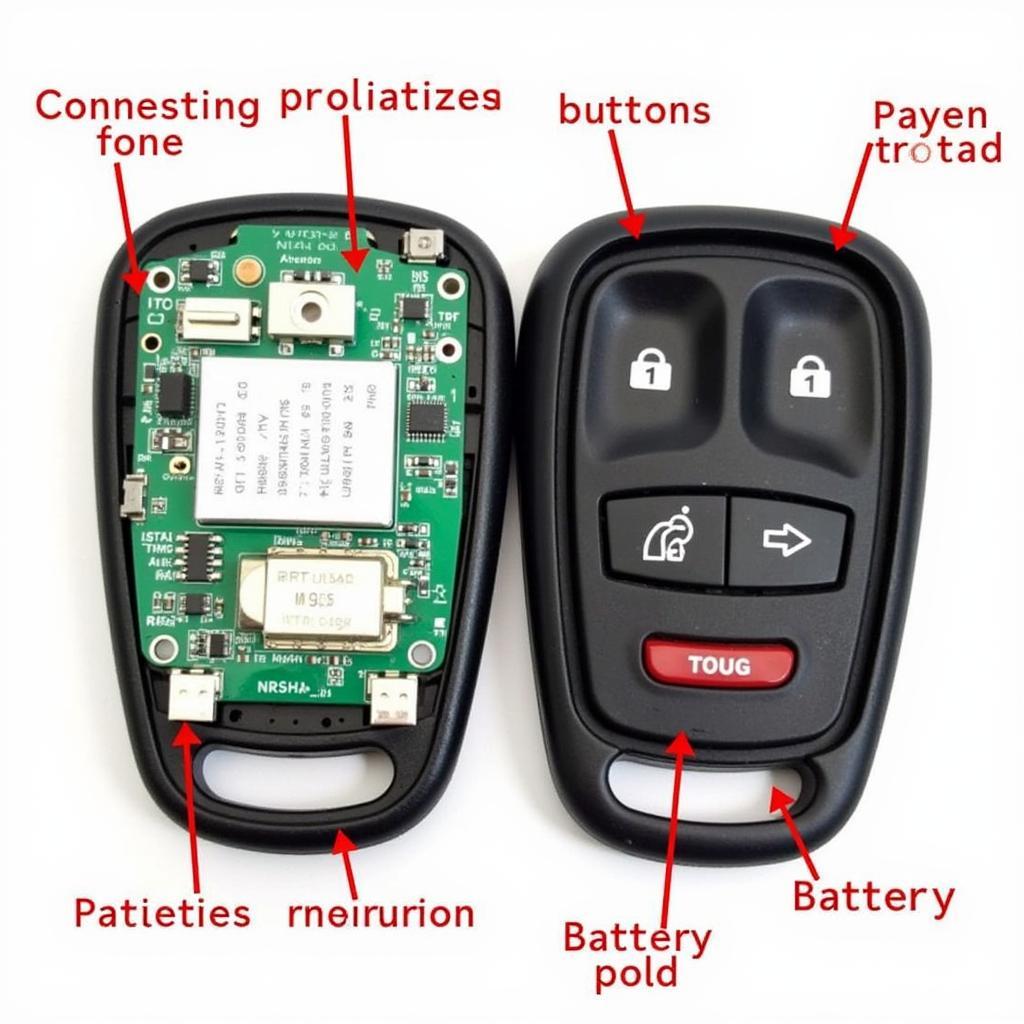 Nissan Altima Key Fob Internal Components