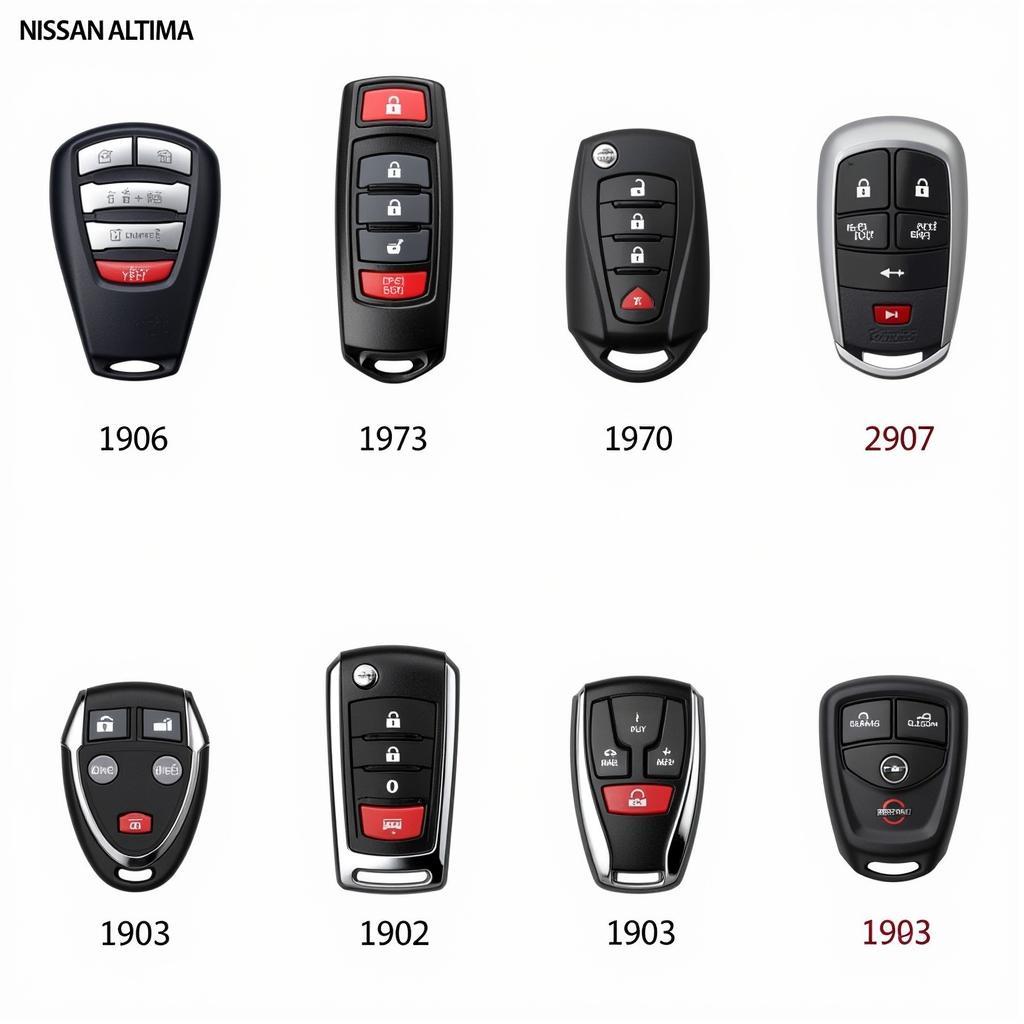 Different Types of Nissan Altima Key Fobs