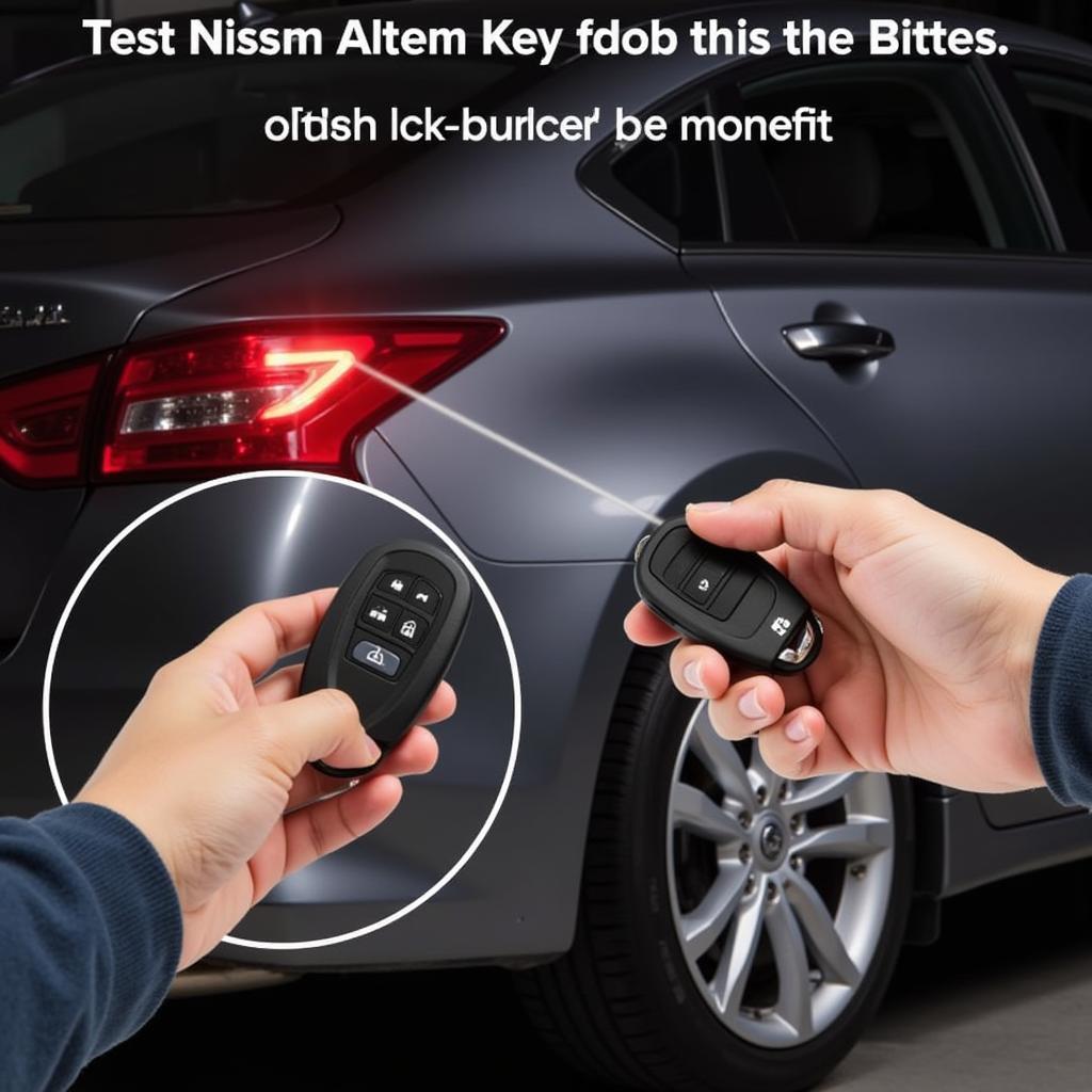 Testing Nissan Altima Key Fob after Battery Replacement