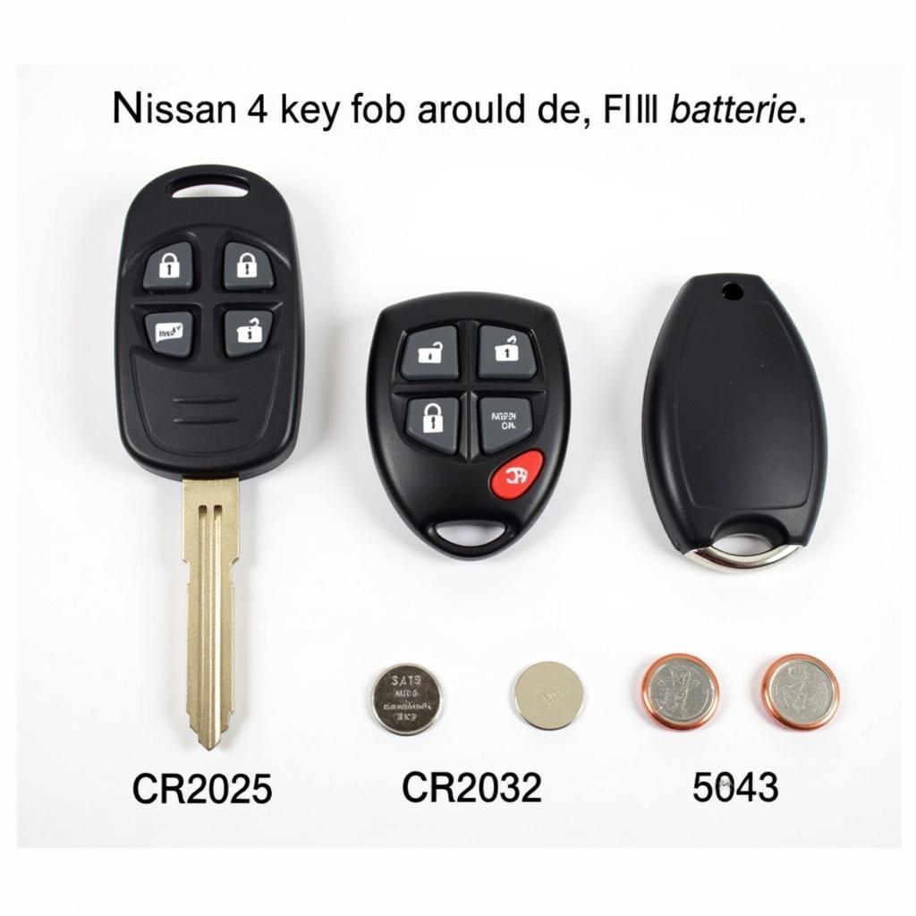 Different Nissan Key Fob Battery Types