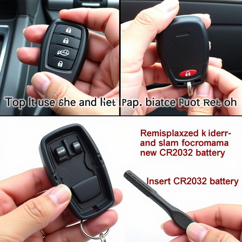 Replacing the battery in a Nissan Pathfinder key fob