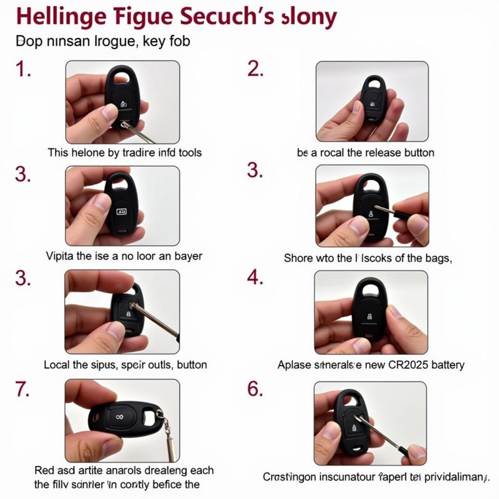 Nissan Rogue Key Fob Battery Replacement Steps