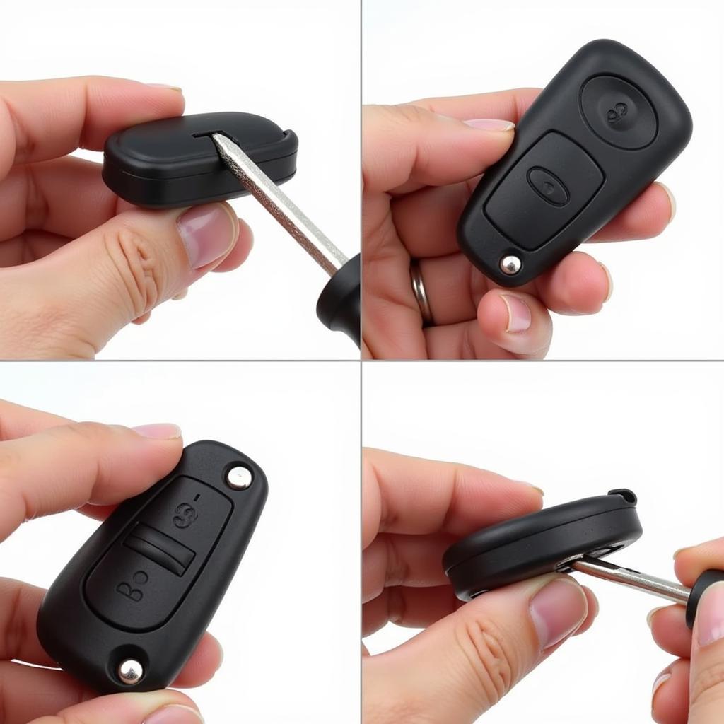 Opening Toyota Corolla Key Fob with Screwdriver