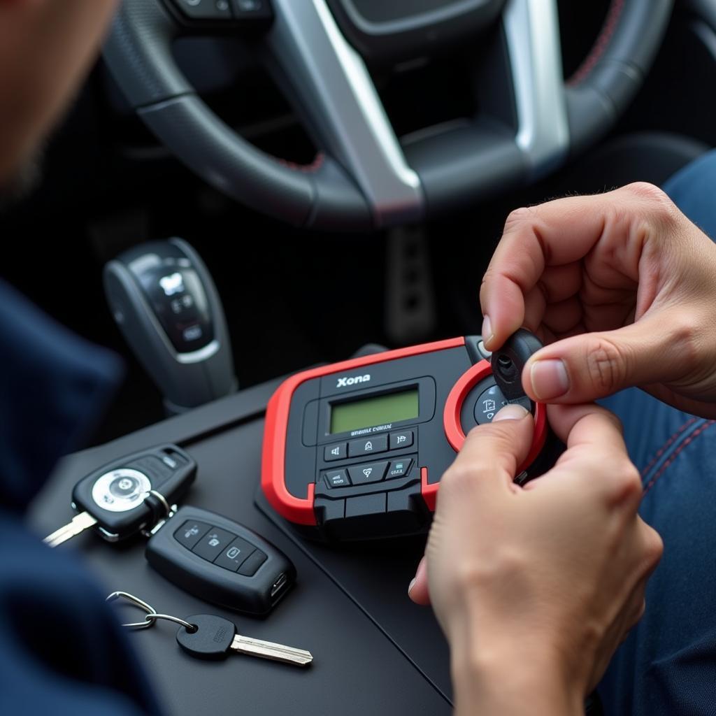 Professional Car Key Fob Programming by a Locksmith