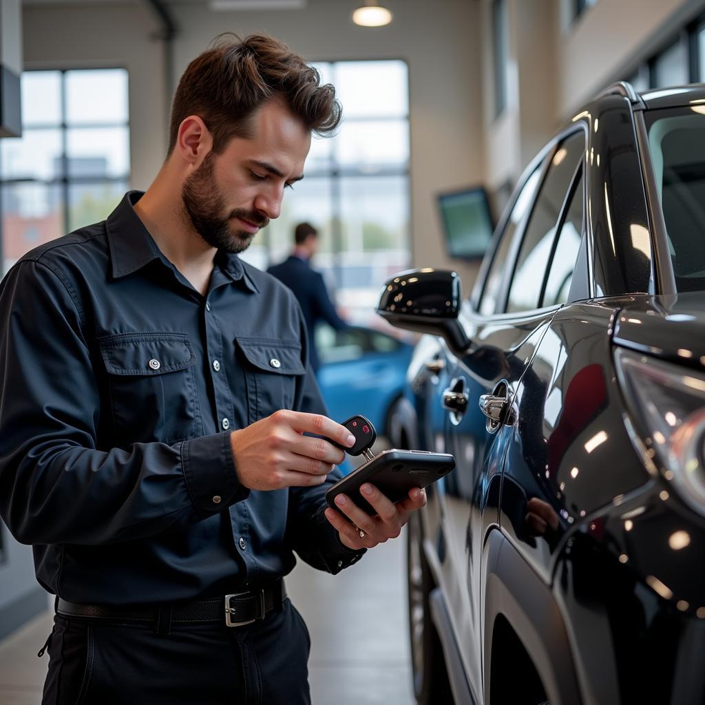 Replacing and Programming a 2021 RAV4 Key Fob at a Dealership