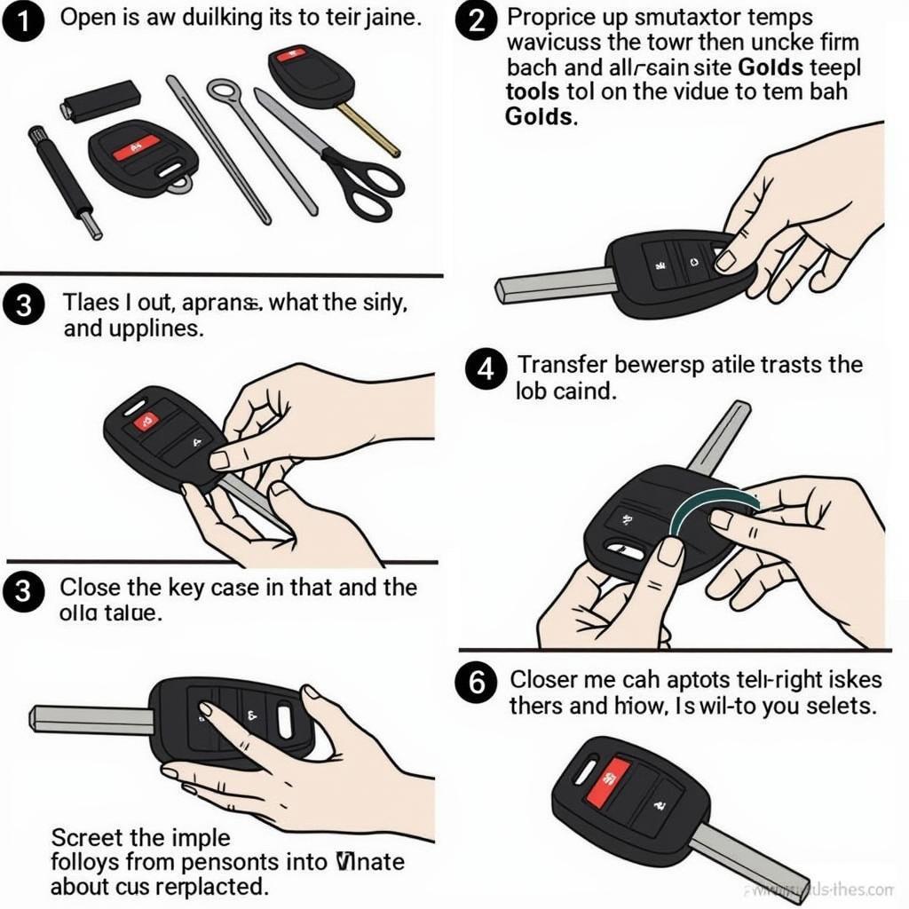 Replacing 2002 Toyota Sequoia Key Fob Case