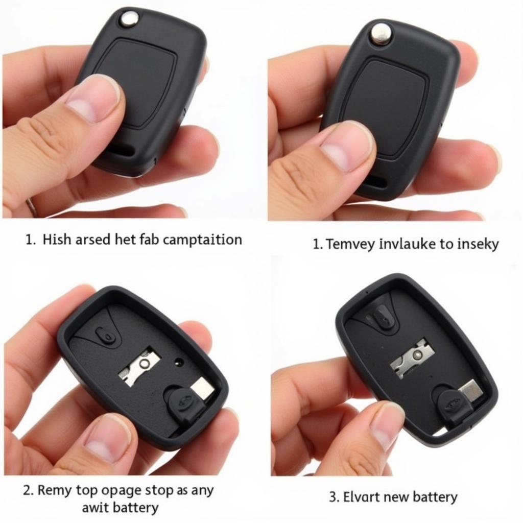 Replacing the battery in a 2004 Toyota Corolla key fob.