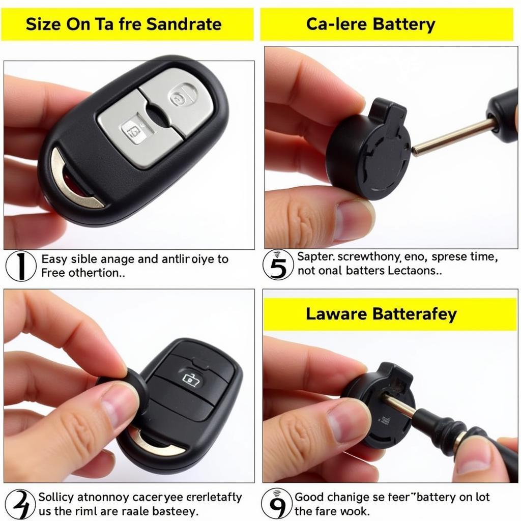 Replacing the battery in a 2005 Nissan Sentra Key Fob