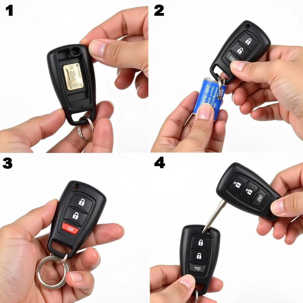 Replacing the battery in a 2014 Nissan Altima key fob