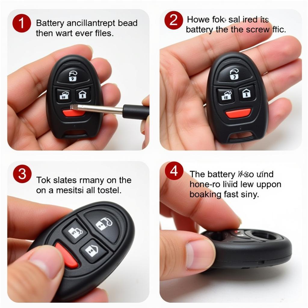 Replacing the battery in a 2014 Toyota RAV4 key fob