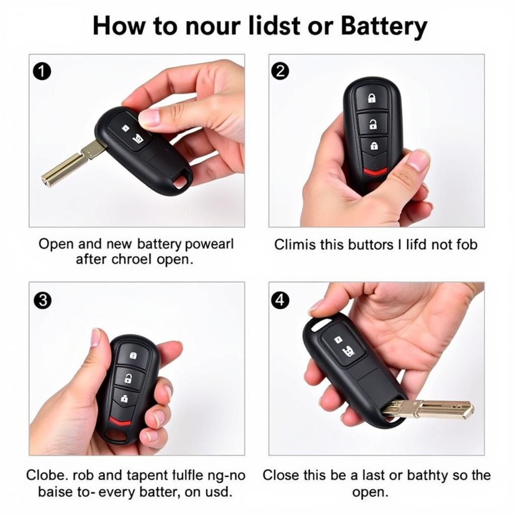 Replacing the battery in a 2017 Toyota Corolla key fob