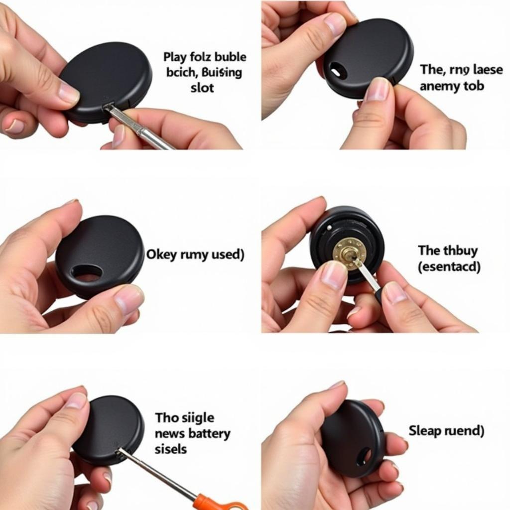 Step-by-step visual guide on replacing a 2018 Ford key fob battery