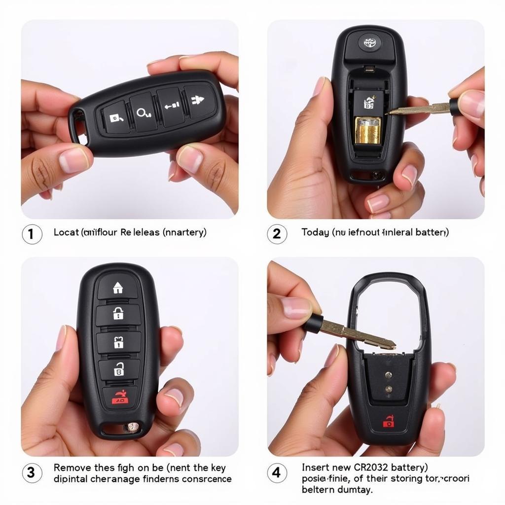 Replacing the battery in a 2018 Toyota Camry key fob