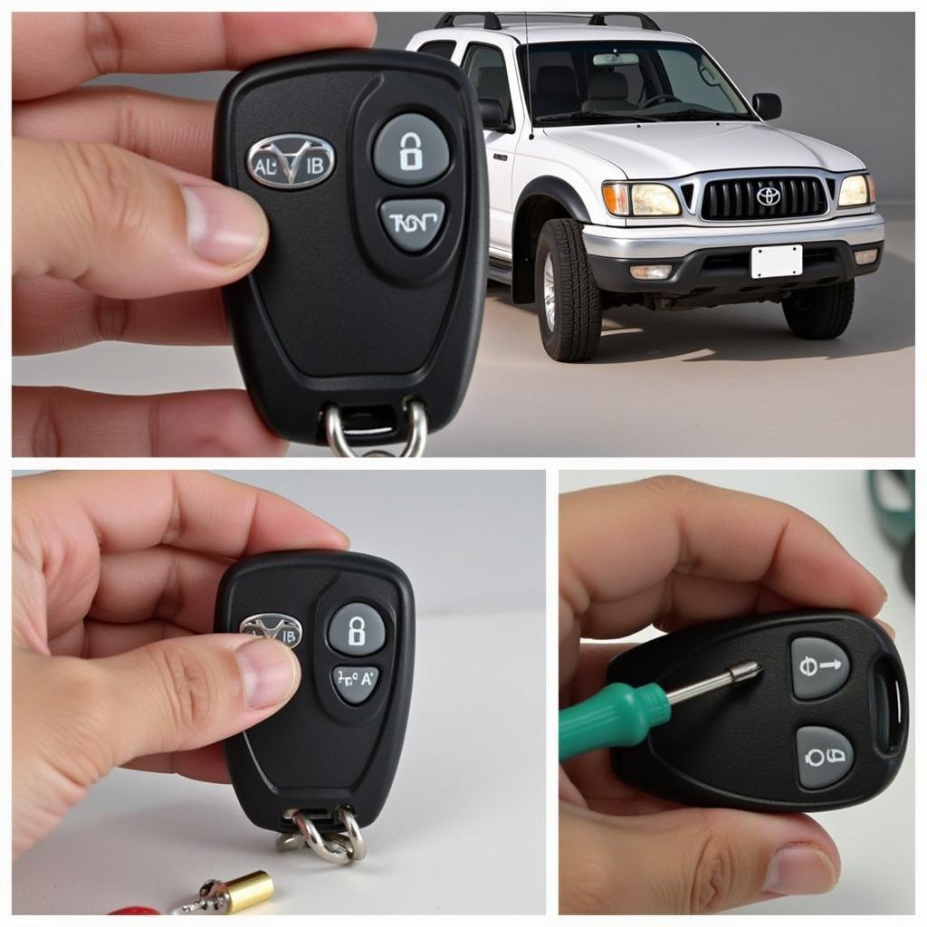 Replacing the battery in a 2002 Toyota Tacoma key fob