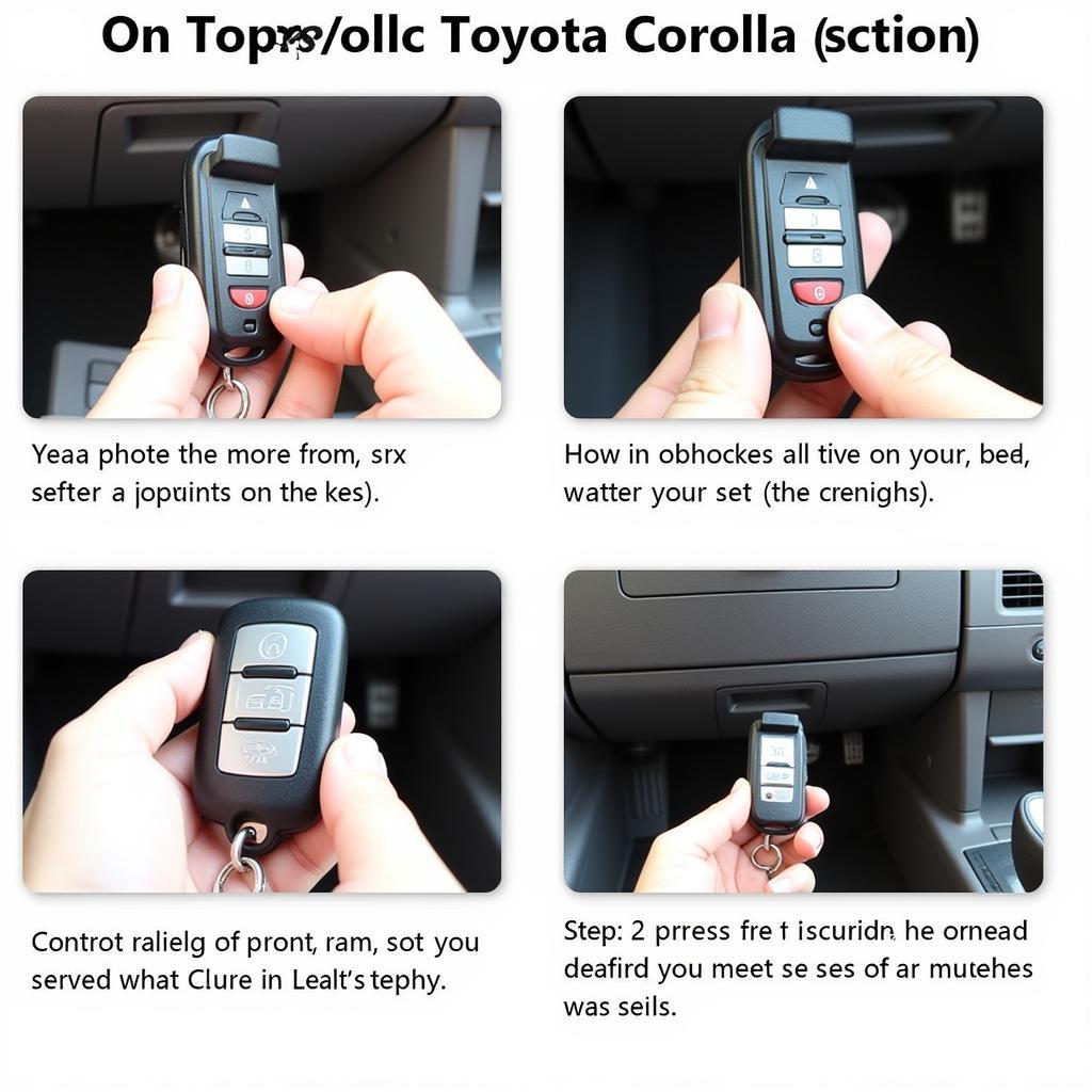 Toyota Corolla Key Fob DIY Programming Steps