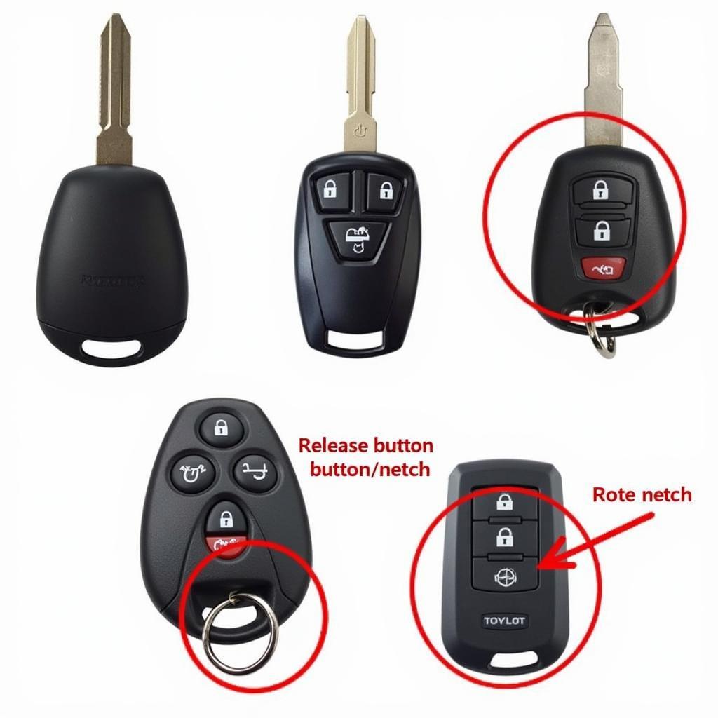 Toyota Key Fob Release Button Location