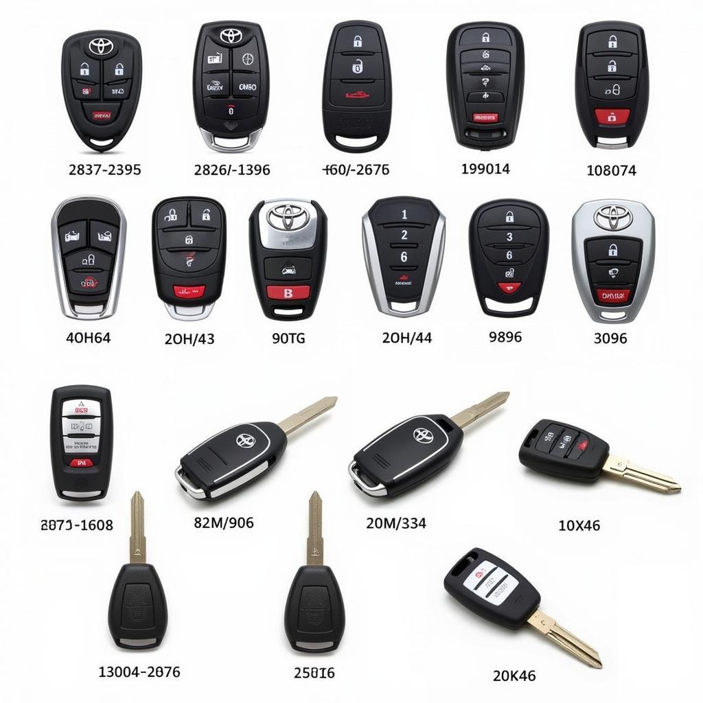 Different Types of Toyota Key Fobs