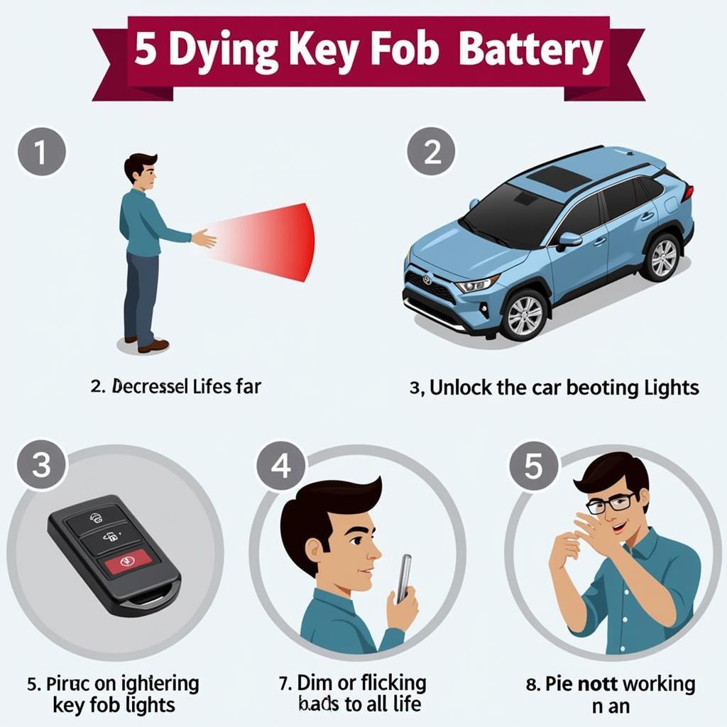 Toyota RAV4 Key Fob Low Battery Signs