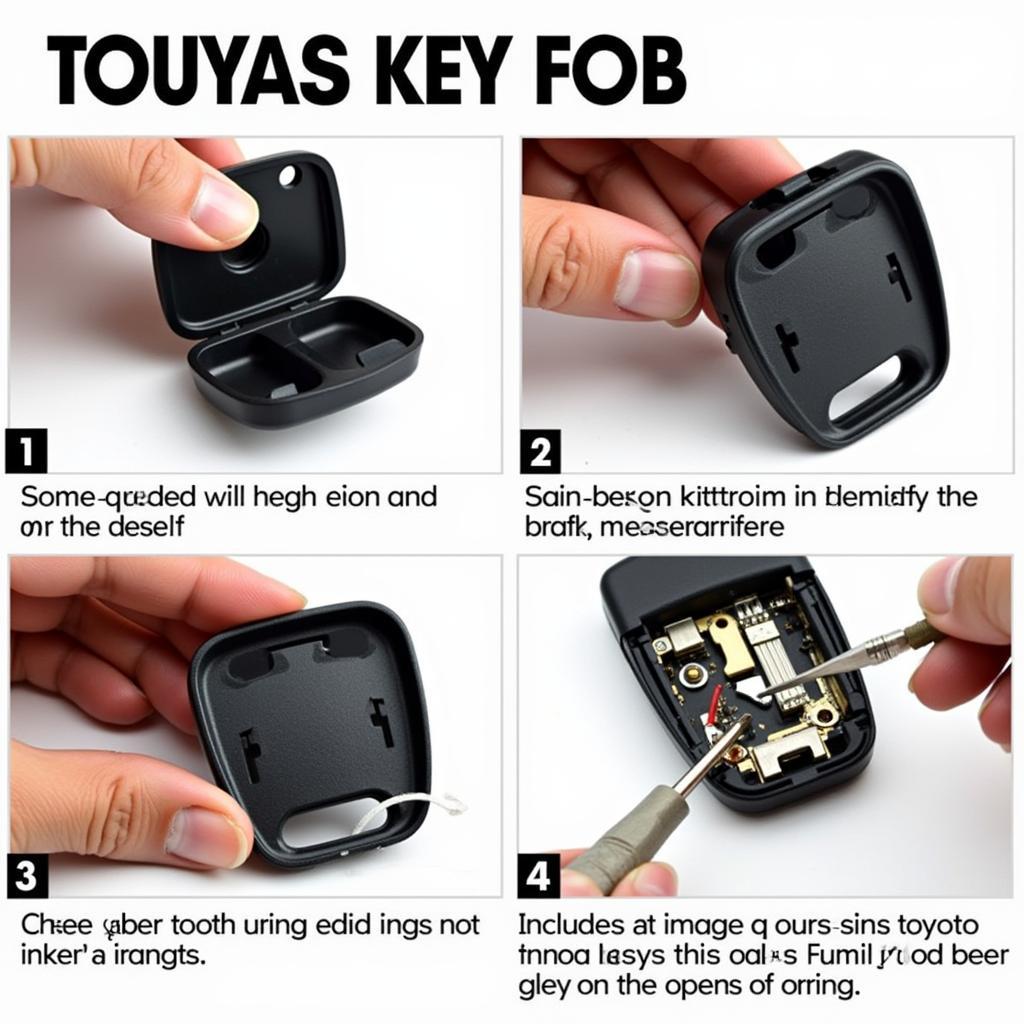 Disassembling a Toyota Tundra Key Fob