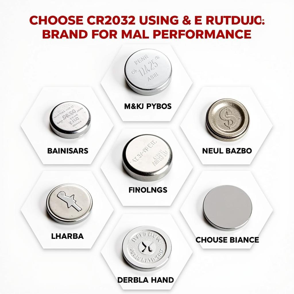 Different Brands of CR2032 Batteries