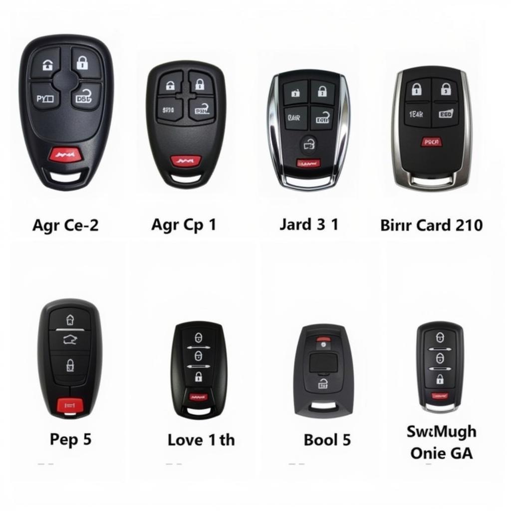 Different types of 2015 Chrysler 200 key fobs