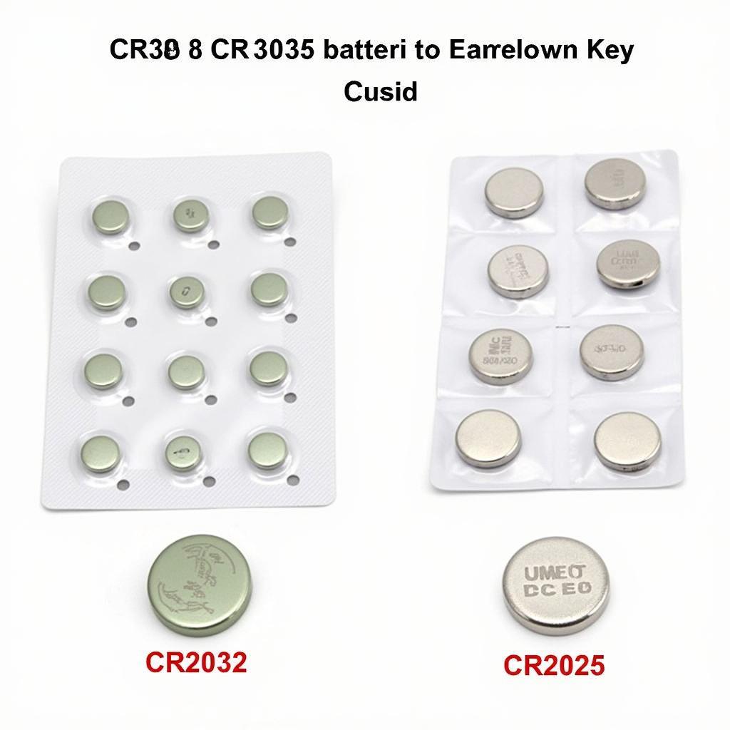 Different Types of Key Fob Batteries CR2032 and CR2025