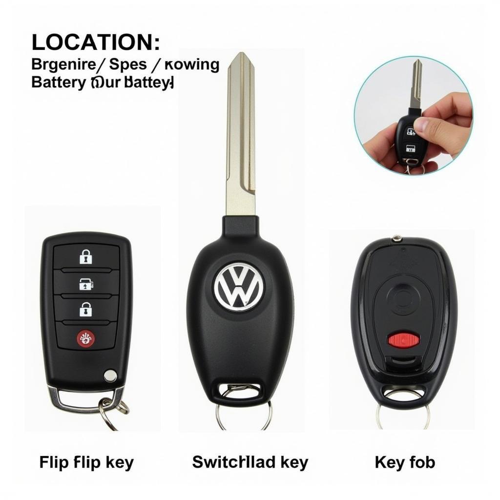 Different VW Key Fob Types