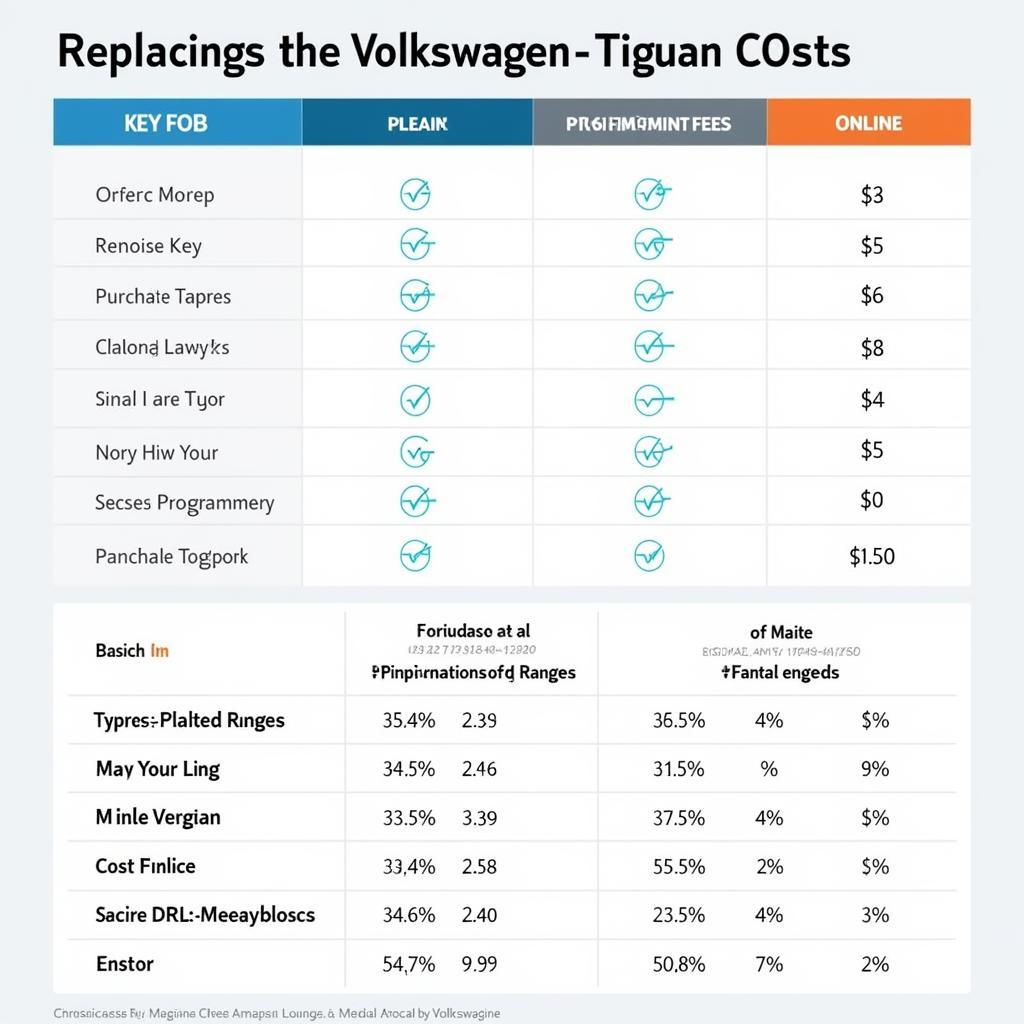 Cost Breakdown for Volkswagen Tiguan Key Fob Replacement