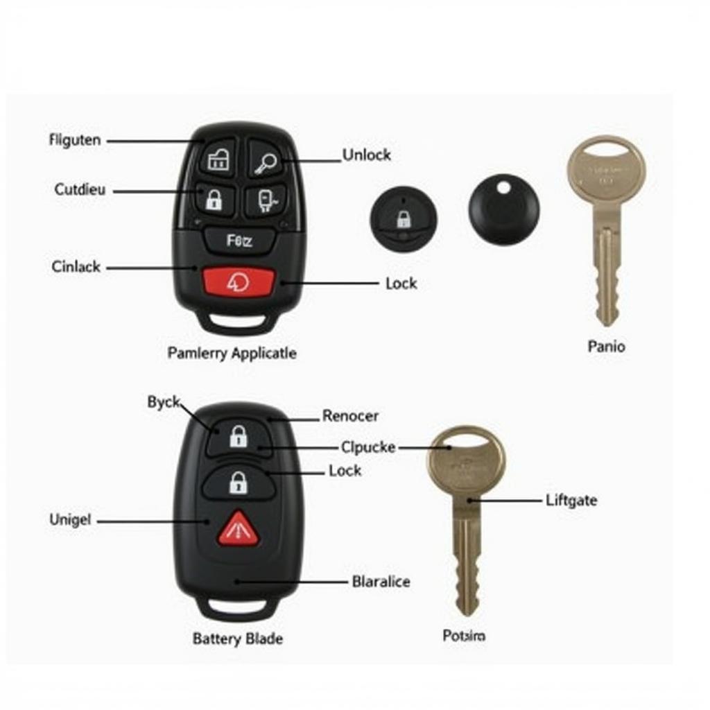 02 Buick Rendezvous Key Fob Functions