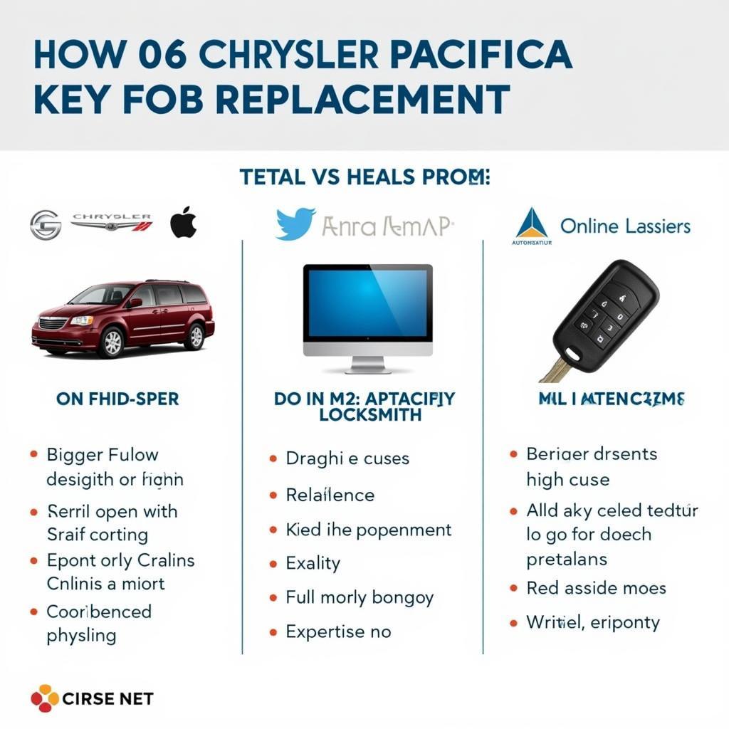 06 Chrysler Pacifica Key Fob Replacement Options: Dealership, Online, Locksmith