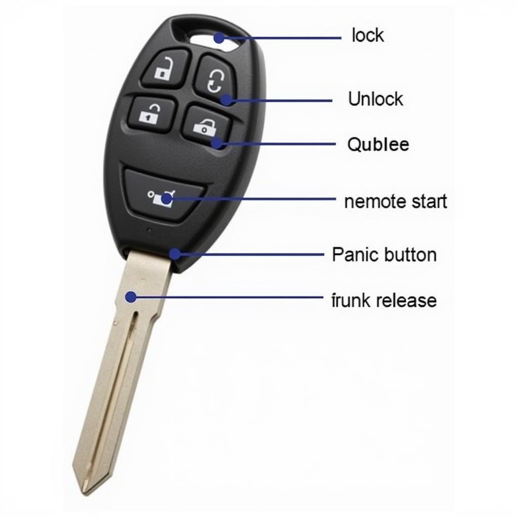 07 Toyota Highlander Limited Hybrid Key Fob Functions: Keyless Entry, Remote Start, Panic Button