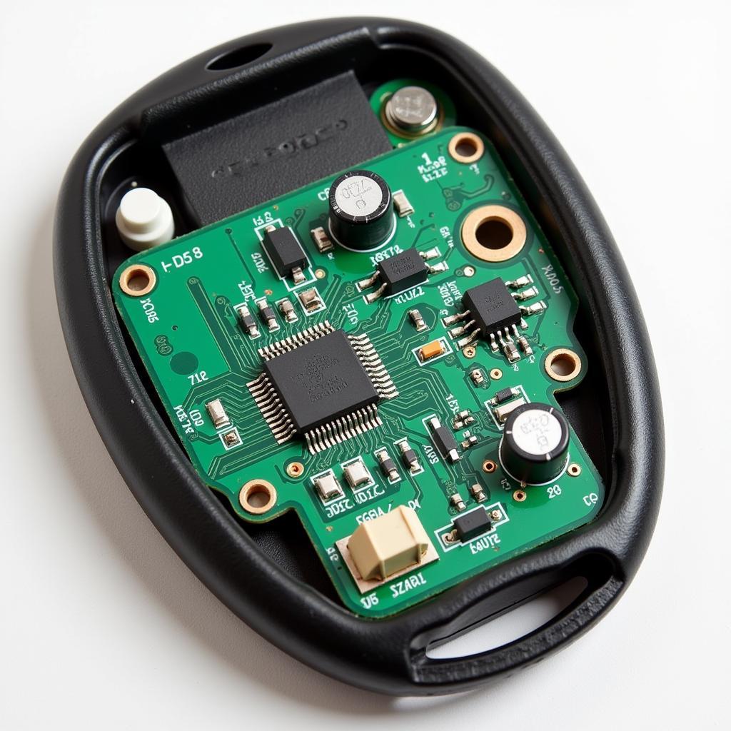 Internal circuitry of a 1993 Ford F150 key fob